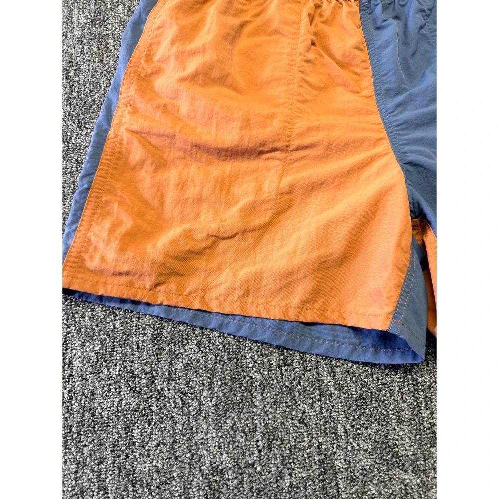 Patagonia Swim Shorts Mens Large Blue Orange Two Tone Nylon NetPlus Shells